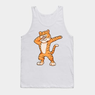 Funny tiger at dabbing Tank Top